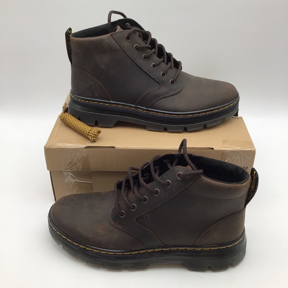 Dr Martens Bonny Leather Dark Brown Crazy Horse Chukka Boots Mens Size 10 NEW